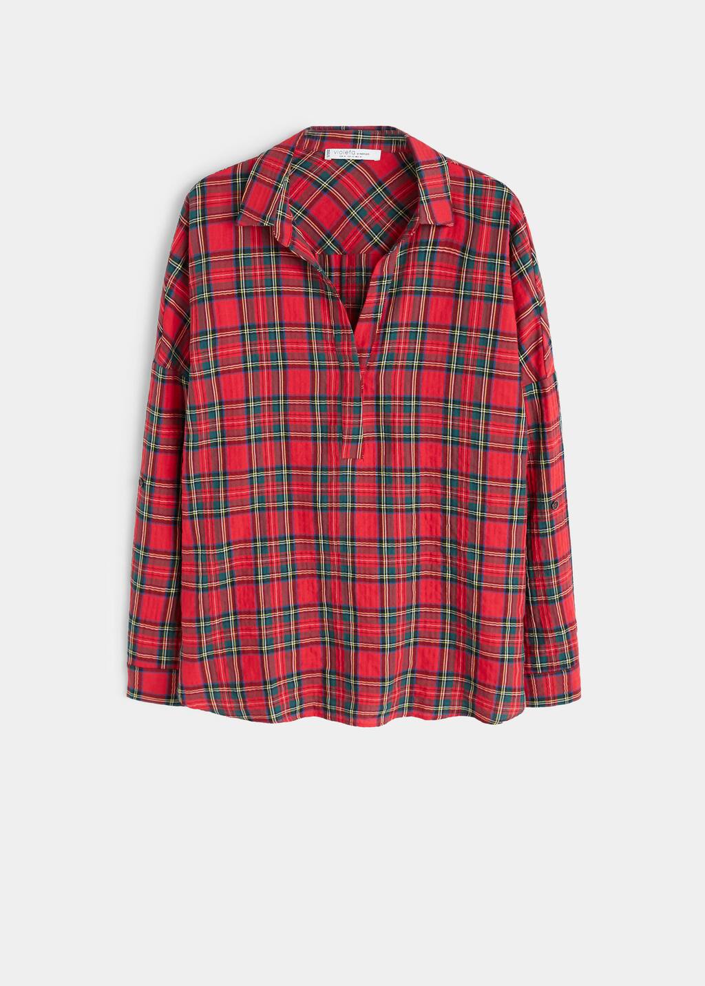 Rutete bluse i bomull Skjorter Store størrelser | OUTLET Norge Rutete bluse i bomull Skjorter Store størrelser | OUTLET Norge
