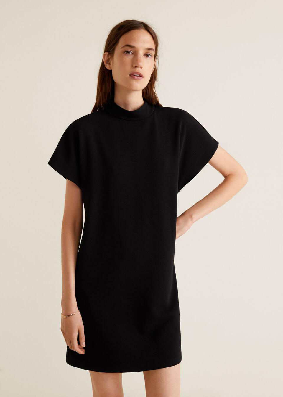 Ribbed Jersey Dress F Foshort Woman Outlet Latvia