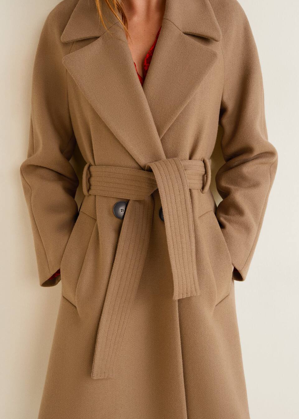Structured wool coat