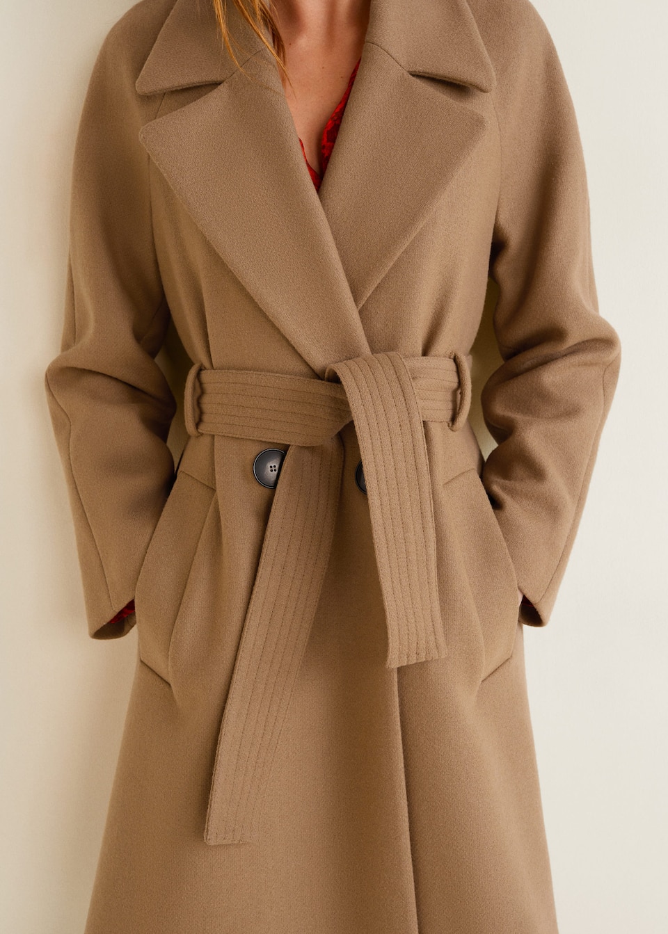 Structured wool coat