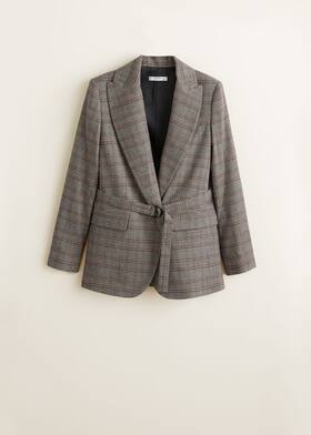 Σακάκι από καρό δομημένο ύφασμα