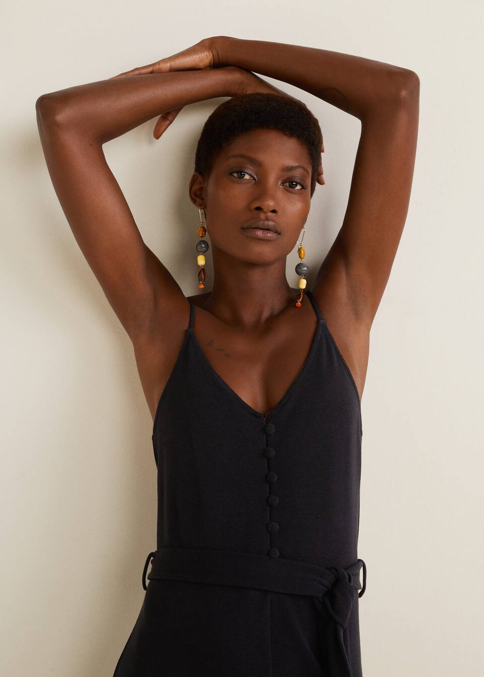 보우 니트 드레스