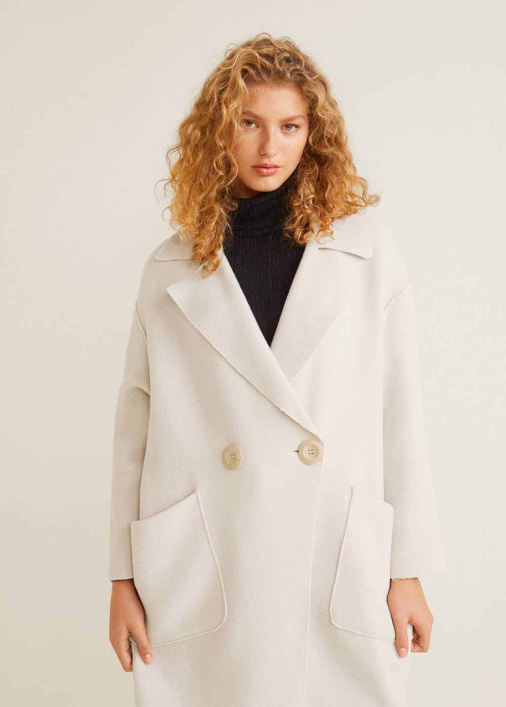 mango unstructured coat