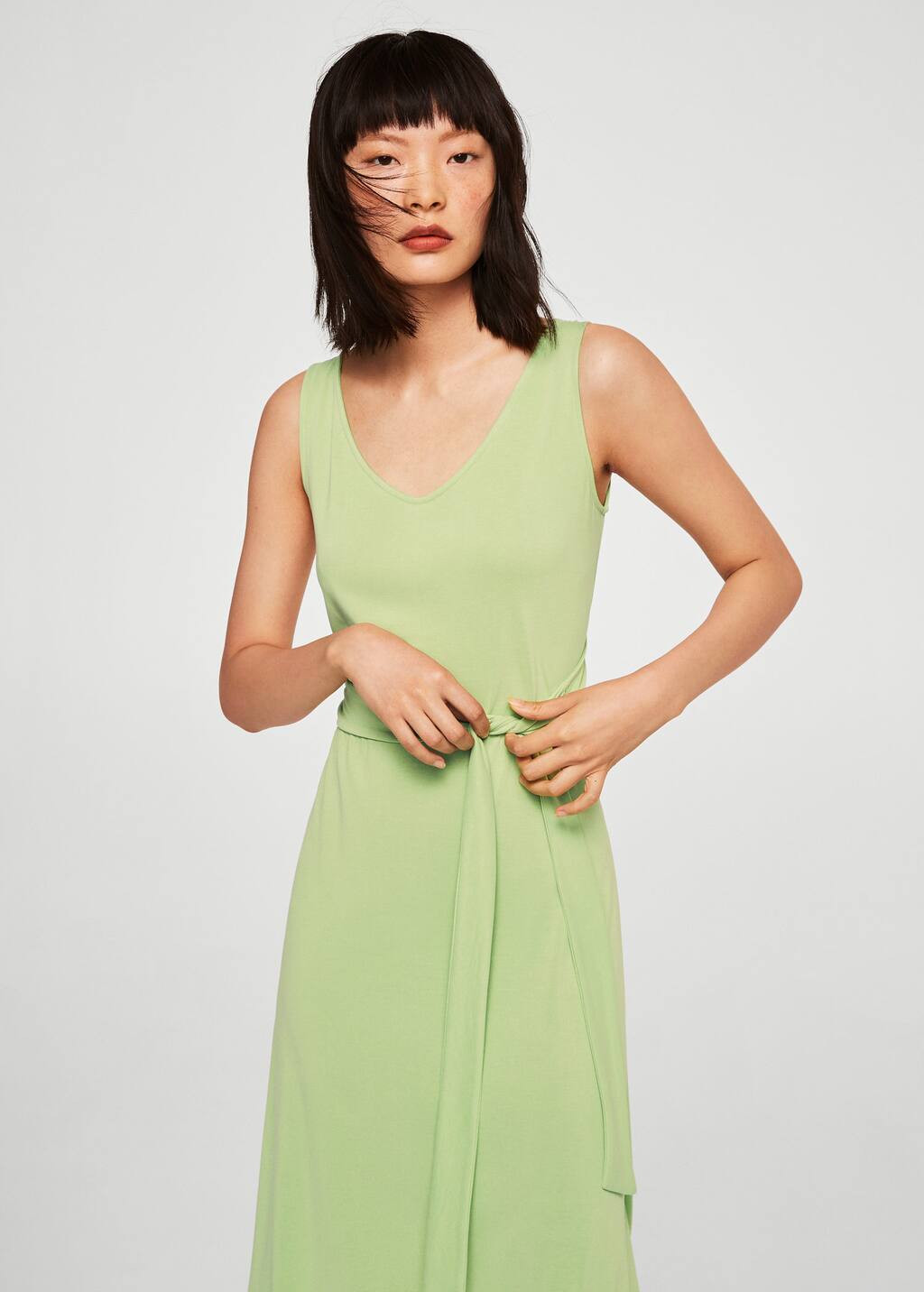 Modal Jurk Met Strik Dames Outlet Belgie