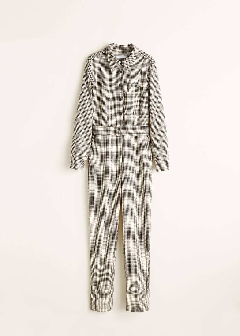 mango gingham jumpsuit