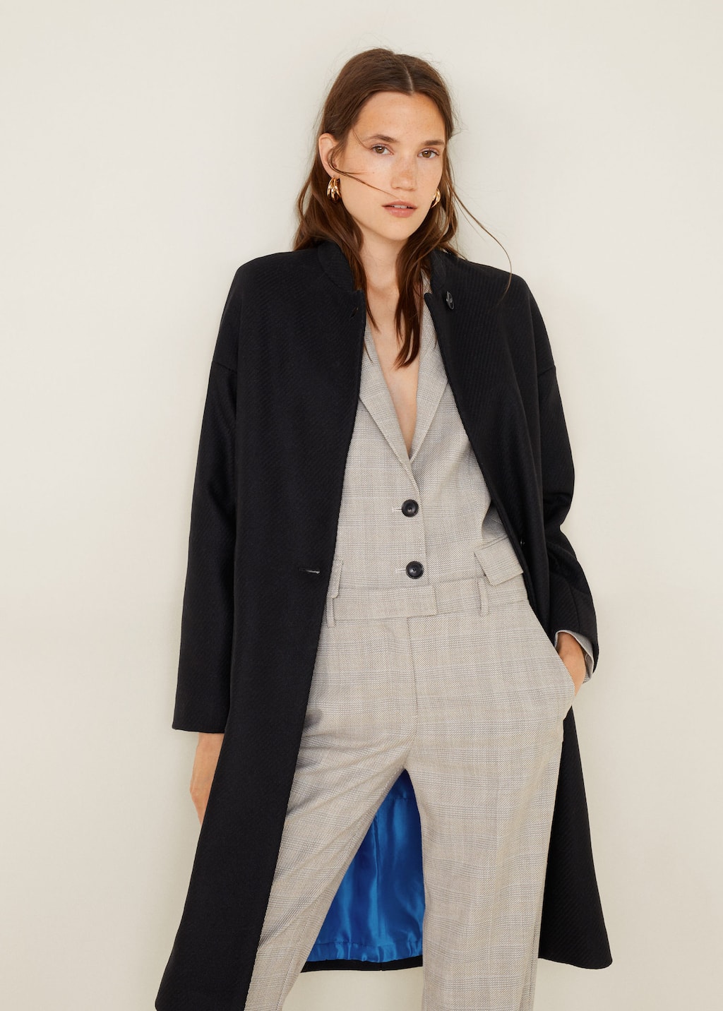 manteau déstructuré mango laine manteau déstructuré mango laine