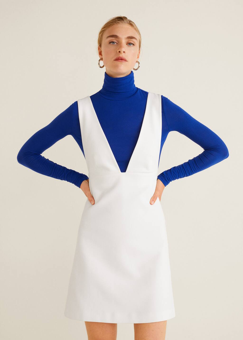 mango wrap back dress