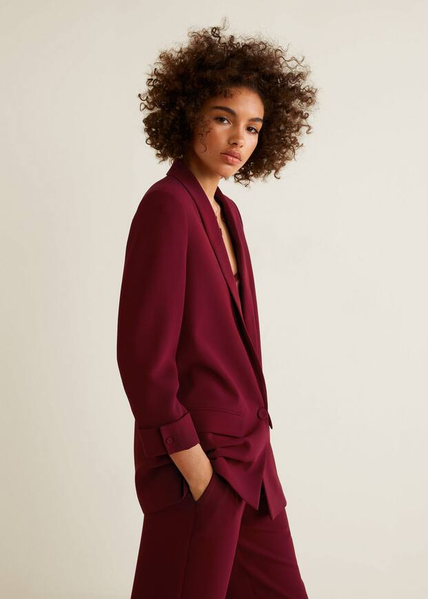 숄 칼라 스트럭처드 블레이저