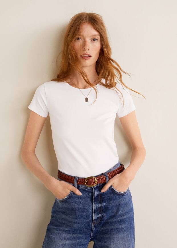 에센셜 면 티셔츠