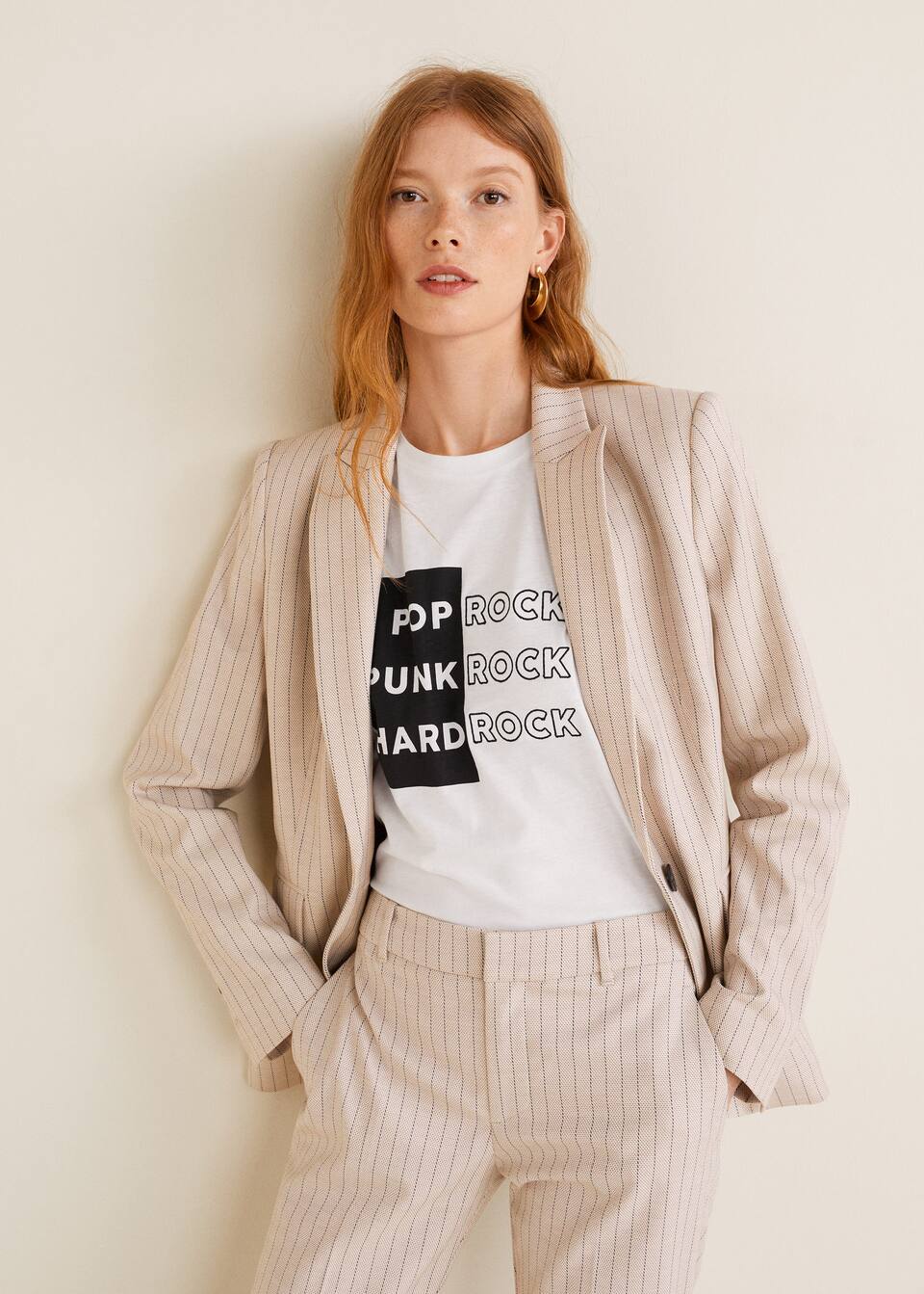 프린티드 메시지 티셔츠