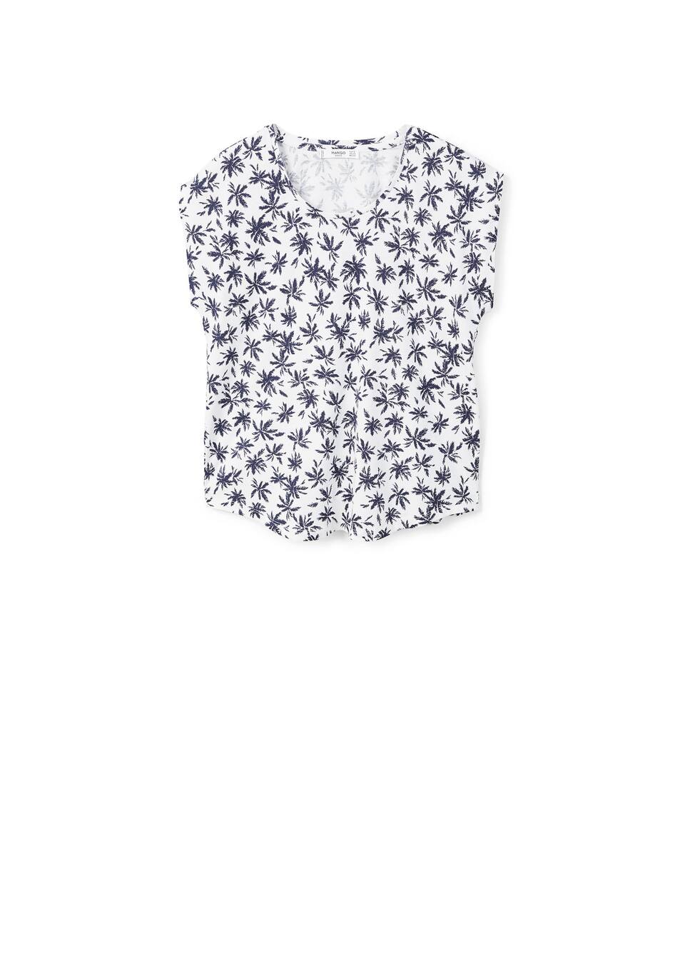 프린티드 면 티셔츠