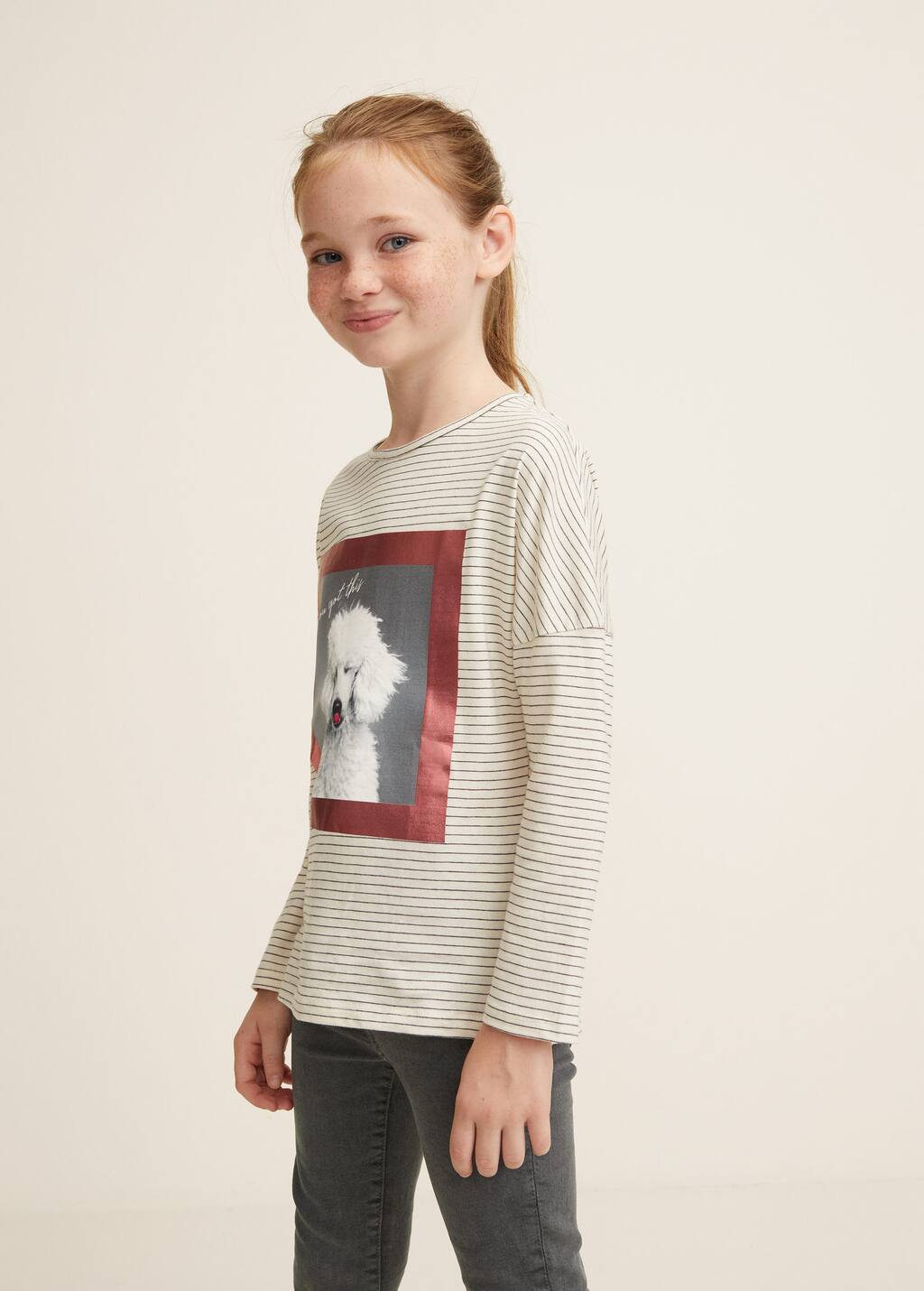Bawełniana koszulka w pasy Dziewczynka | Mango Kids Polska Bawełniana koszulka w pasy Chłopiec | Mango Kids Polska