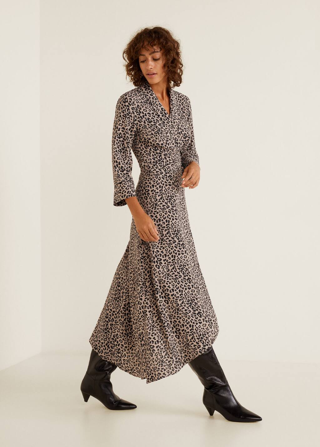 mango leopard dress