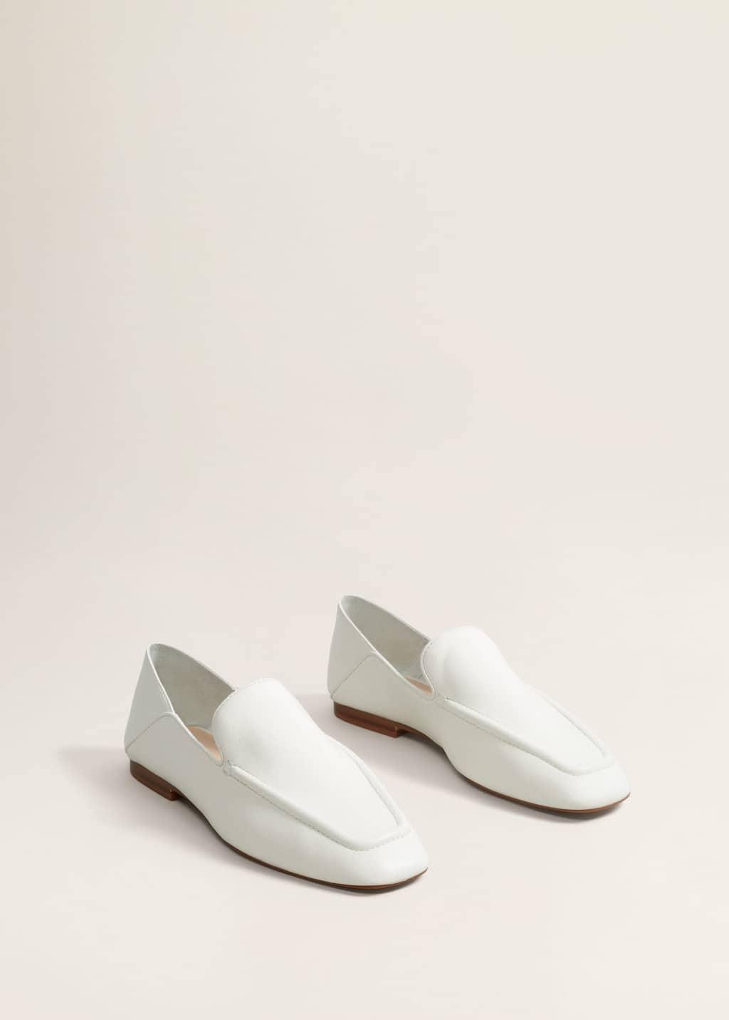 mango leather moccasin