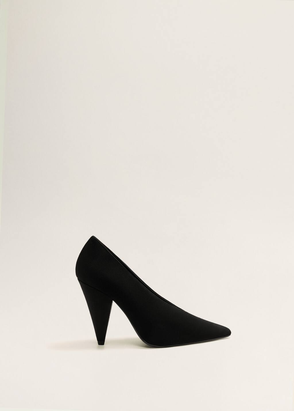 mango pointed toe leather shoes