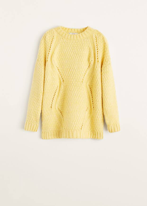 오픈워크 디테일 스웨터