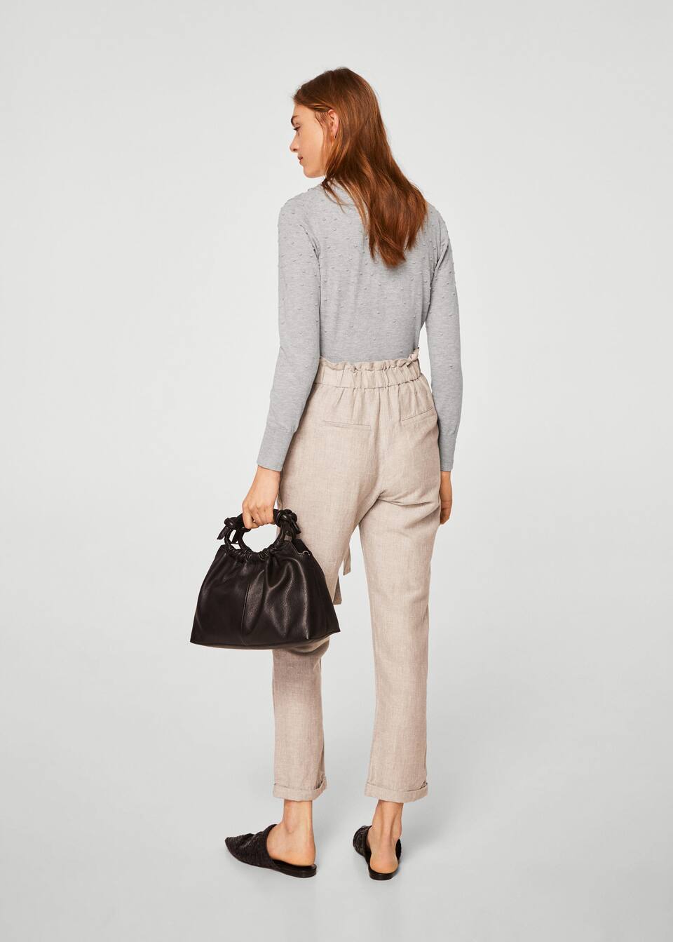 스위스 튤 패널 스웨터