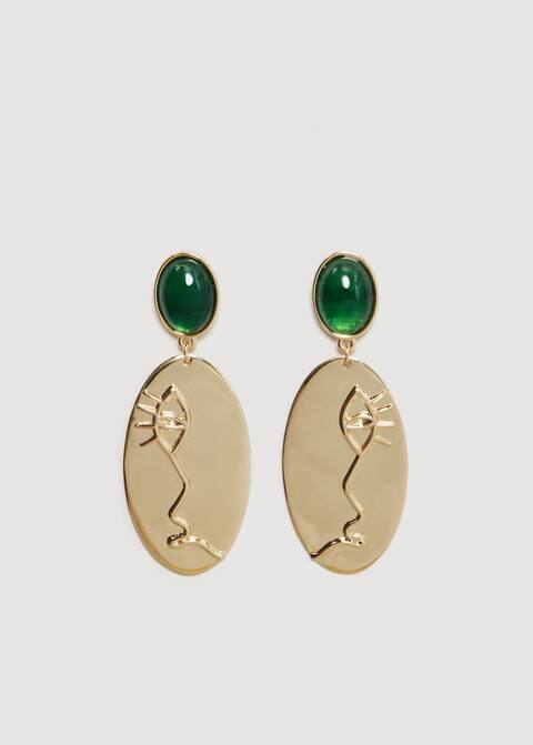 Boucles d'oreilles visage