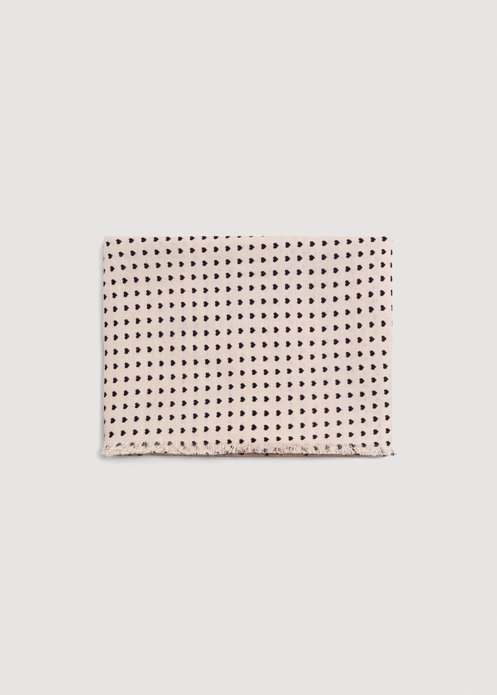 Bedrucktes Tuch Mit Herz Motiv Madchen Outlet Schweiz