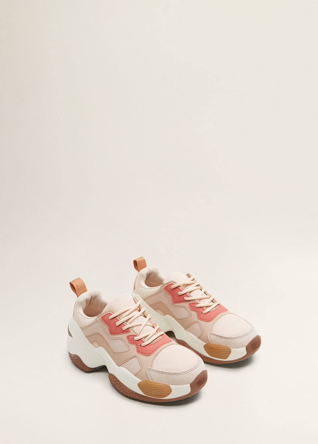 mango platform lace up sneakers