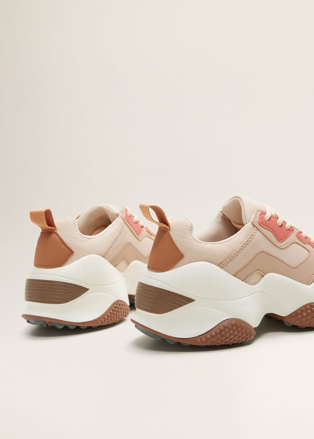 mango platform lace up sneakers