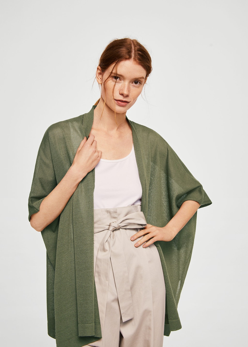 mango fine knit cardigan