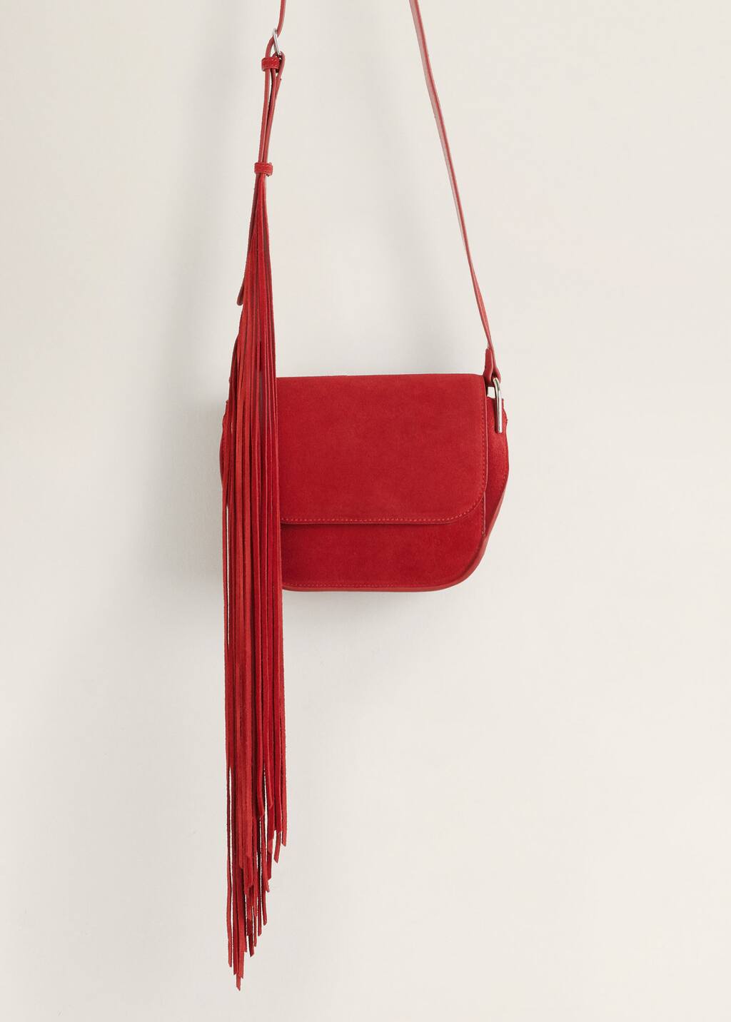 red fringe purse