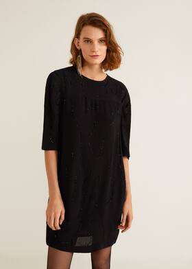 Vestido missangas - Plano médio