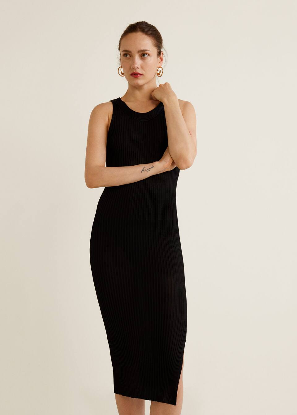 골지 저지 드레스