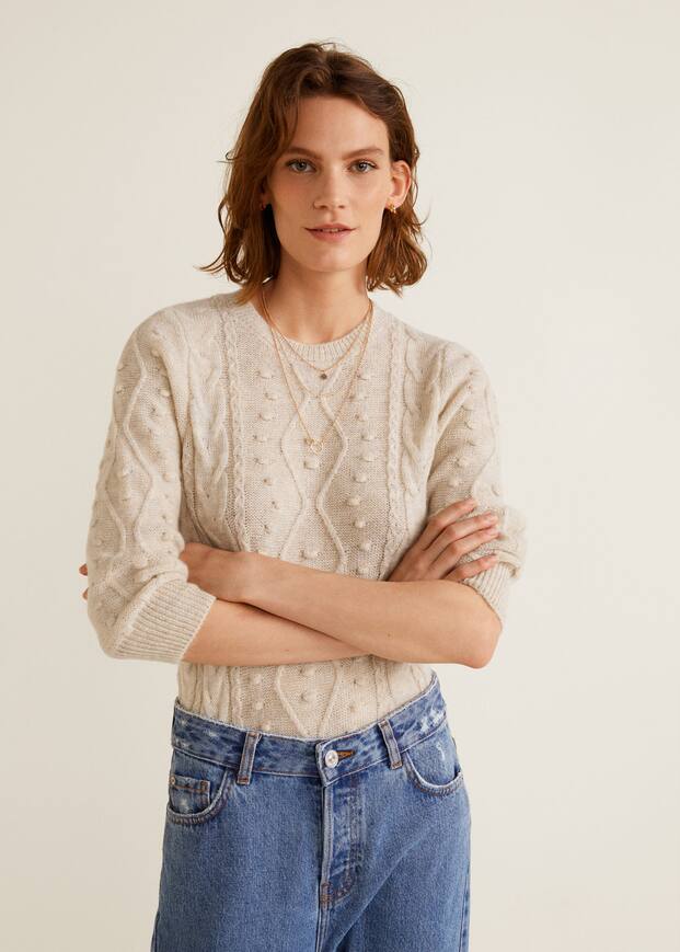 텍스처드 니트 스웨터