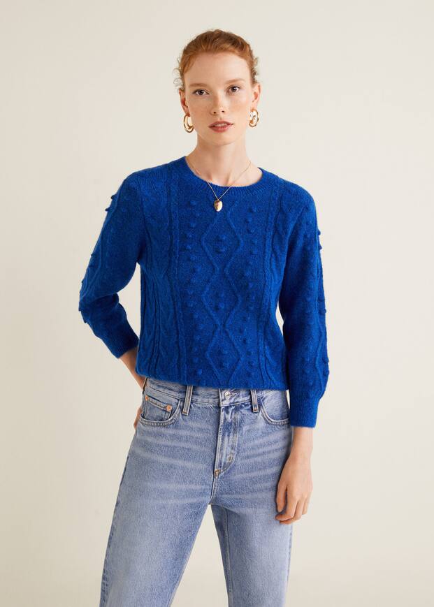 텍스처드 니트 스웨터