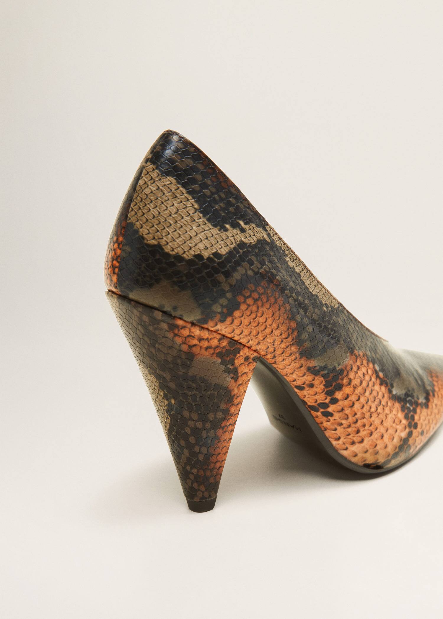 Schuh Mit Absatz Mit Schlangen Effekt Damen Mango Deutschland