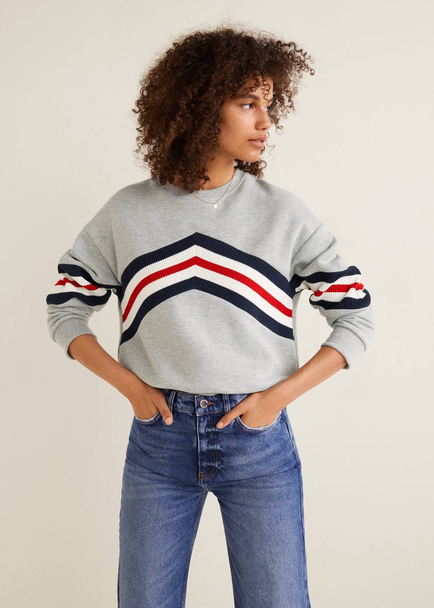 sweat shirt femme mango