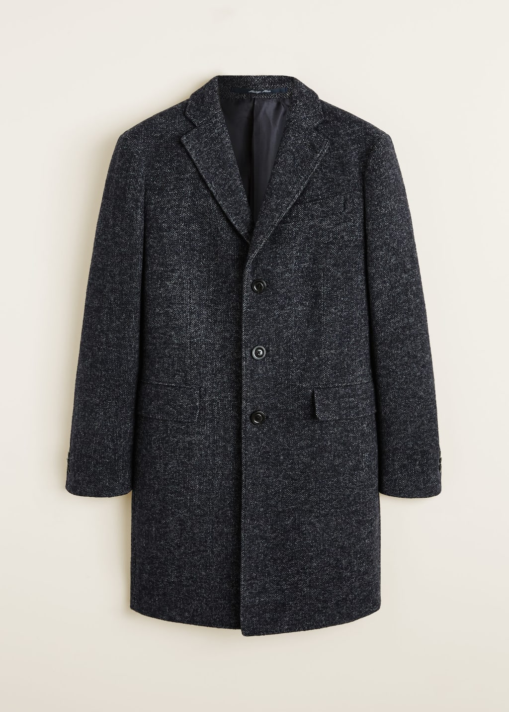 Manteau tailored laine chevrons Homme | Mango Man France Manteau laine chevrons Homme | Mango Man France