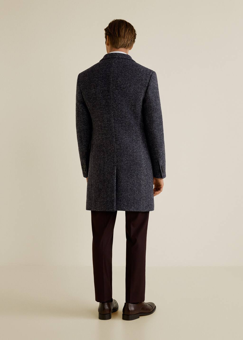 Manteau tailored laine chevrons Homme | Mango Man France Manteau laine chevrons Homme | Mango Man France