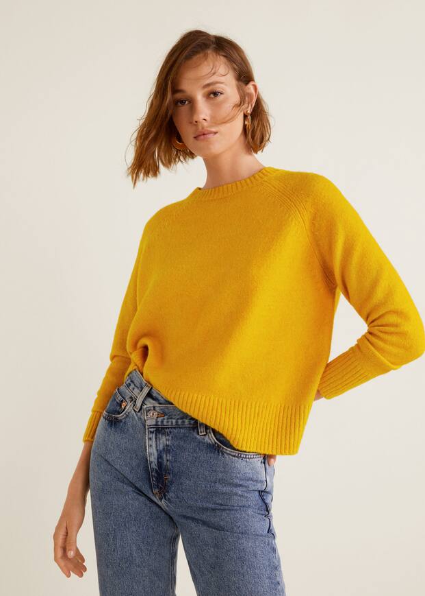 울 혼방 니트 스웨터