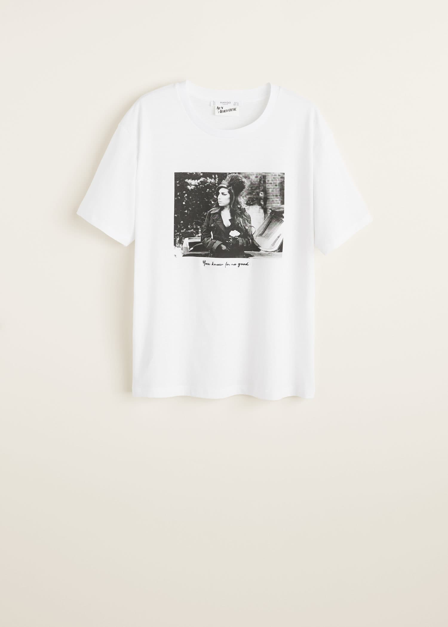 Amy Winehouse T Shirt Women Mango Usa