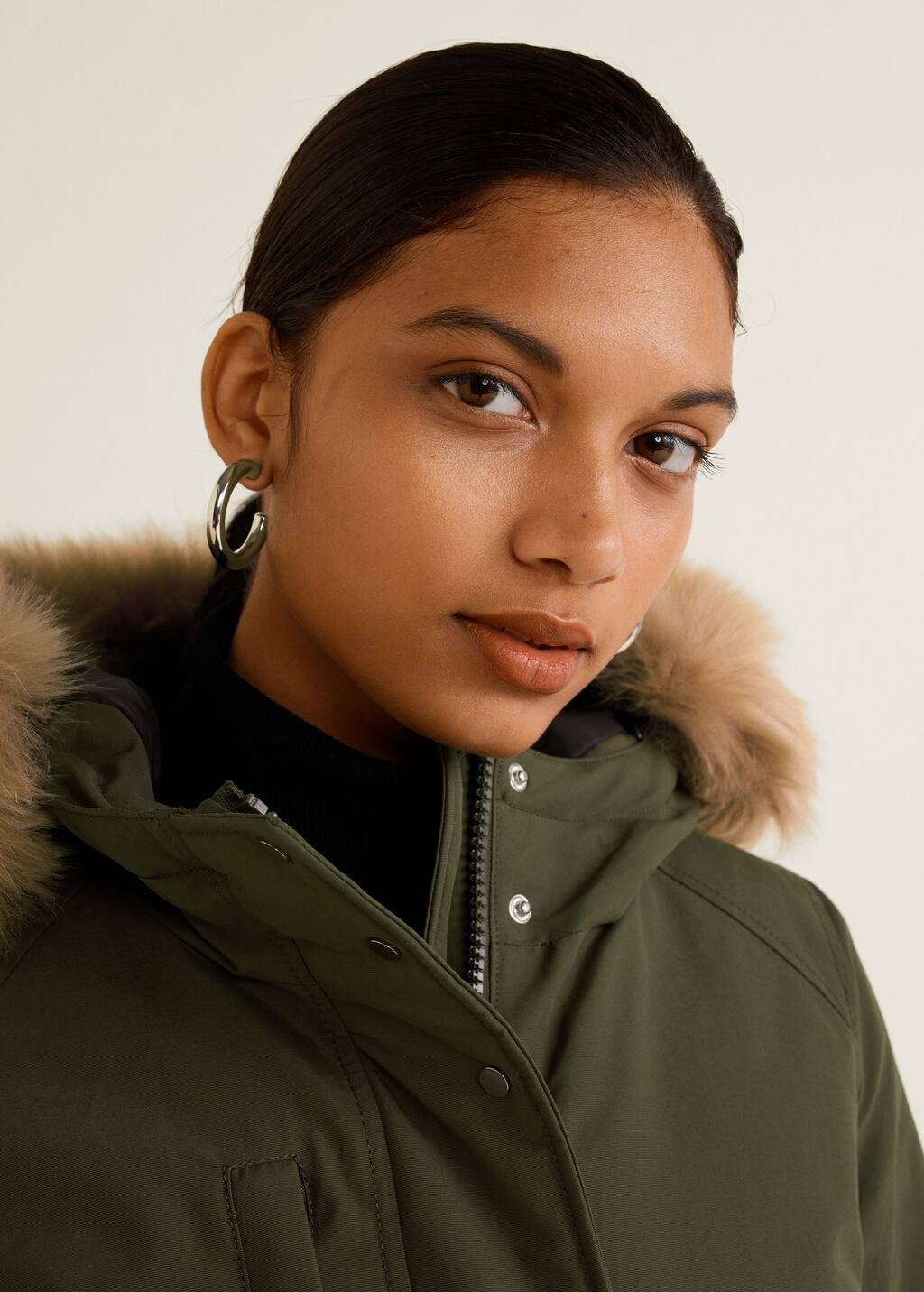 Parka impermeable mujer mango Clearance