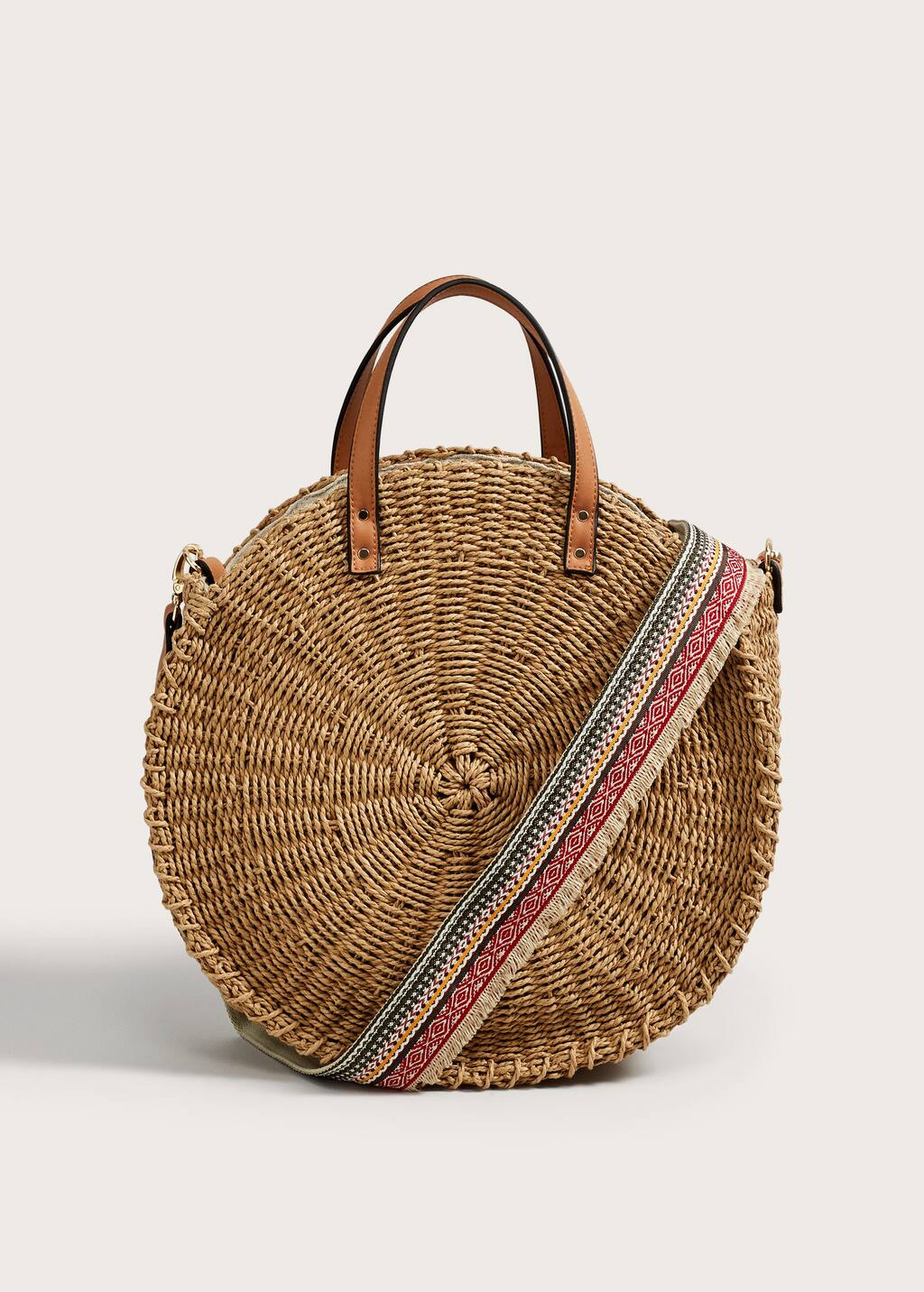 Mango round raffia bag Clearance