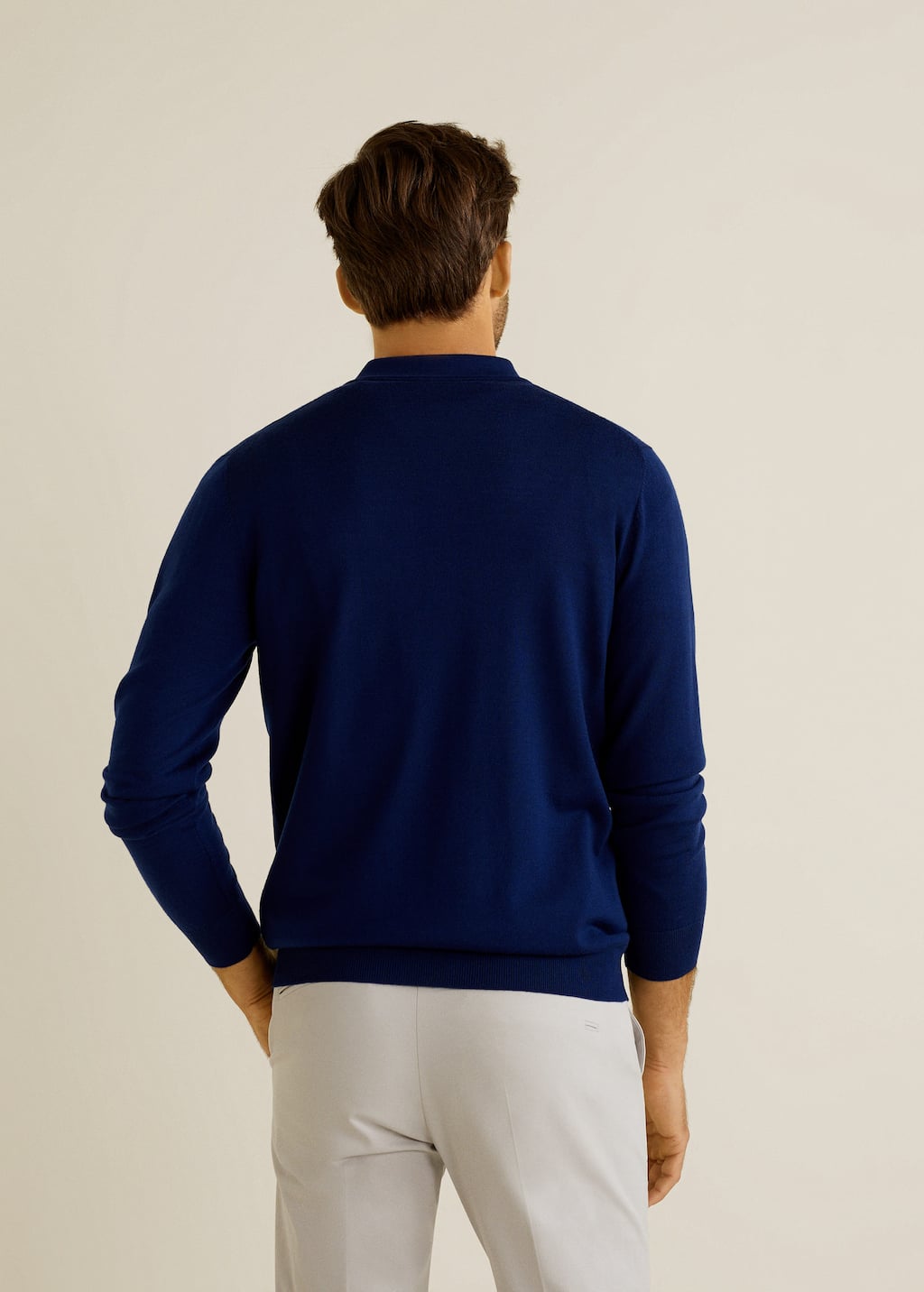Pull over laine col polo Pull over laine col polo