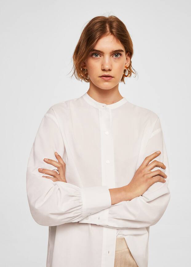 마오 칼라 셔츠