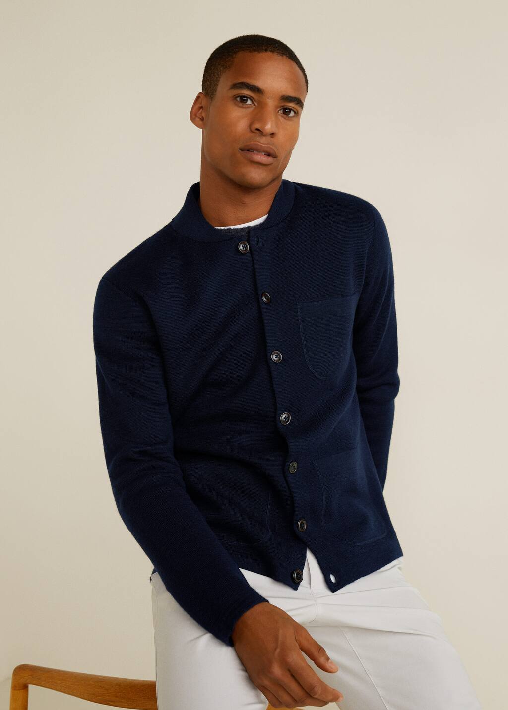 bomber style cardigan