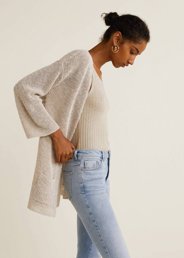 오픈 니트 가디건