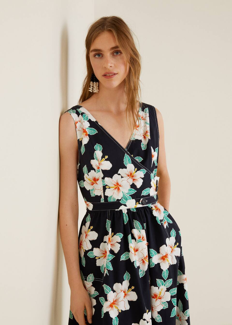 플라워 코튼 드레스