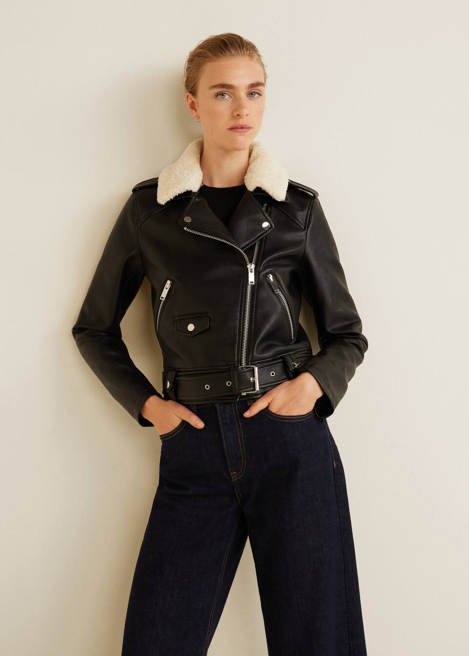 Faux shearling jacket