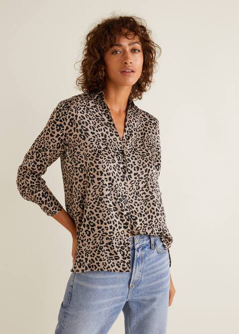 Leopard print shirt - Women | Mango USA
