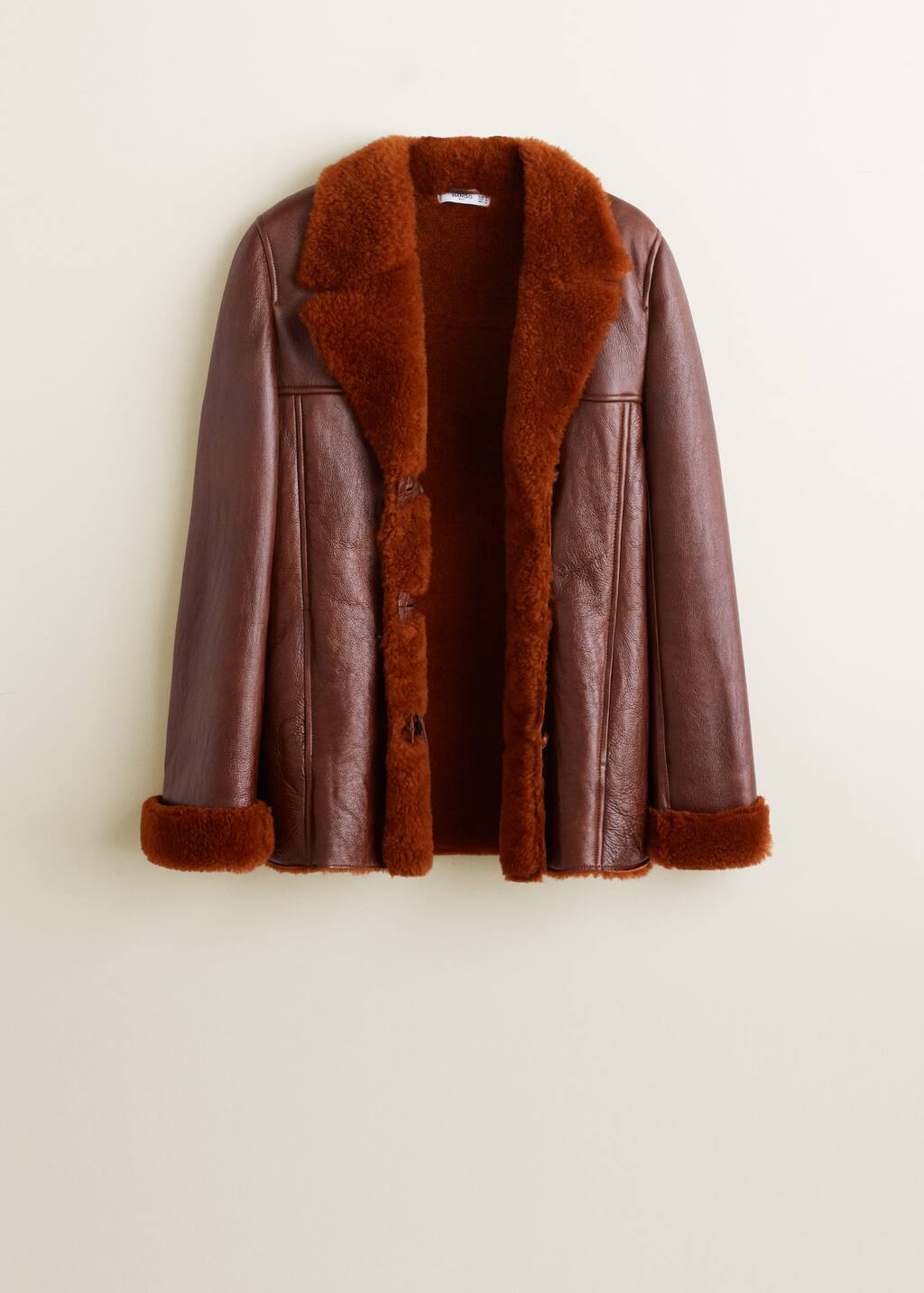 mango sheepskin jacket