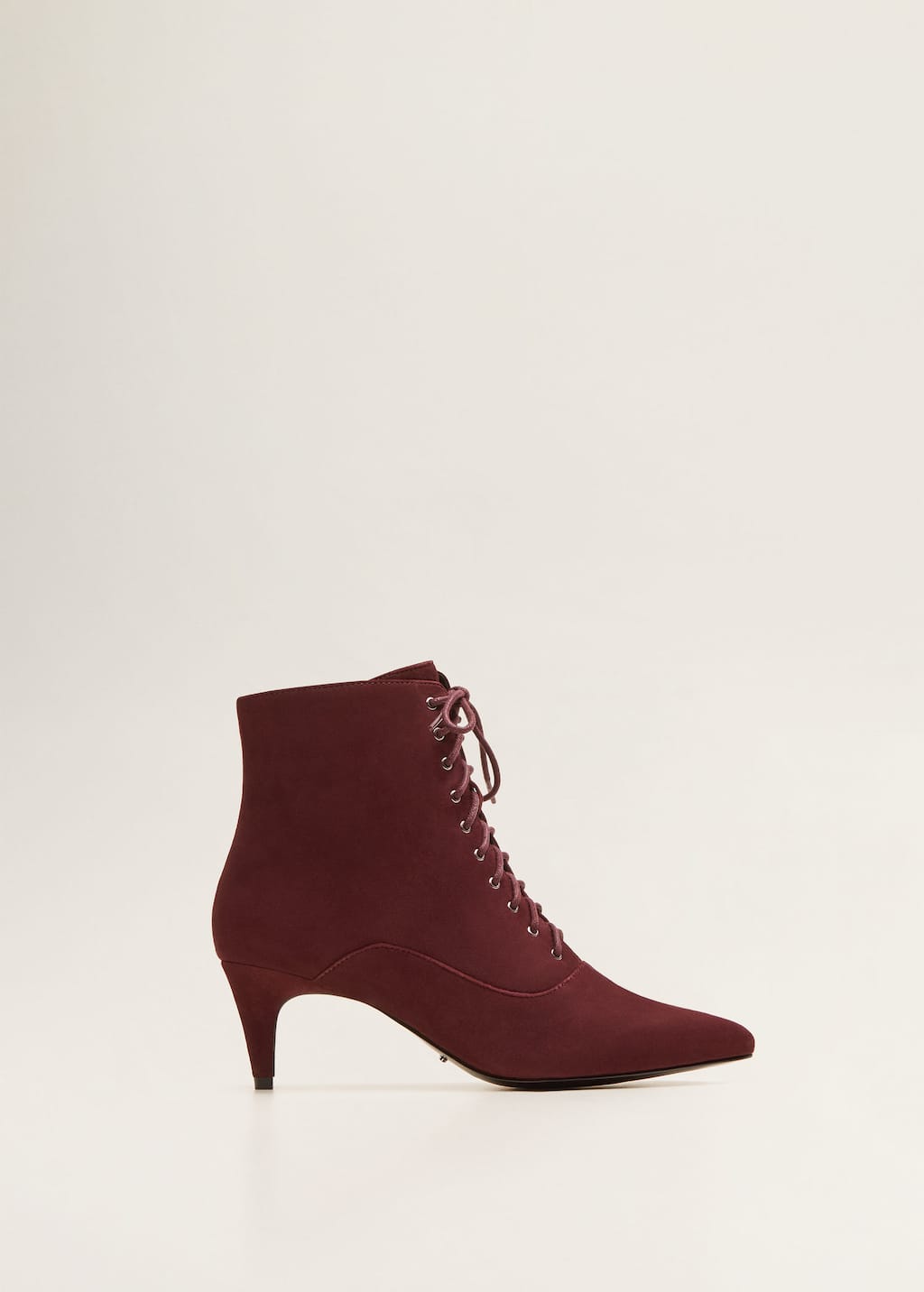 Lederstiefel zum schnüren Große größen | Violeta by Mango Lederstiefel zum schnüren Schuhe Große größen | Violeta by