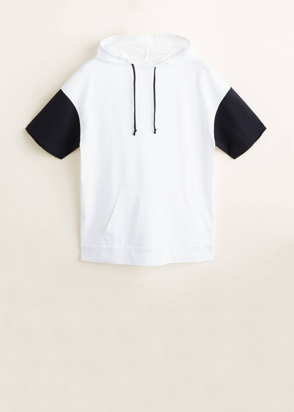 short sleeve cotton hoodie
