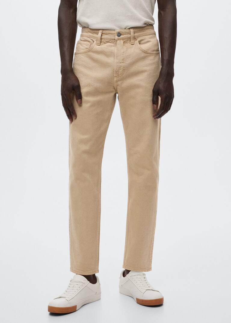 Ben tapered cropped jeans Men Mango Man USA